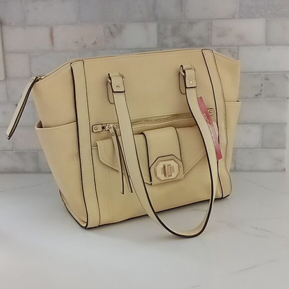 Fashion shoulder bag cream and gold - Picture 1 of 9